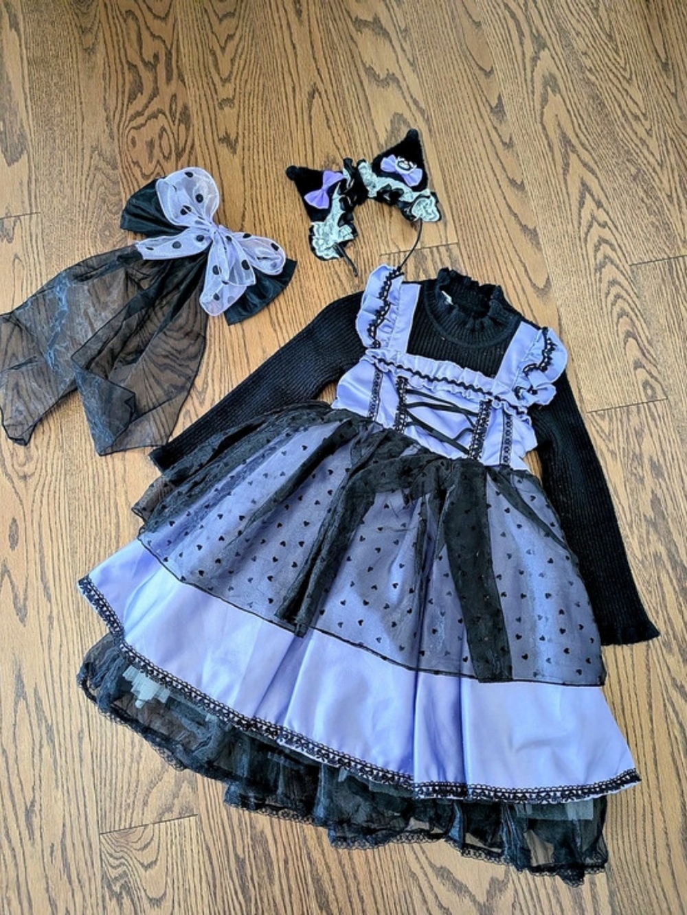 Sanrio Kuromi Dress Costume 4/5t